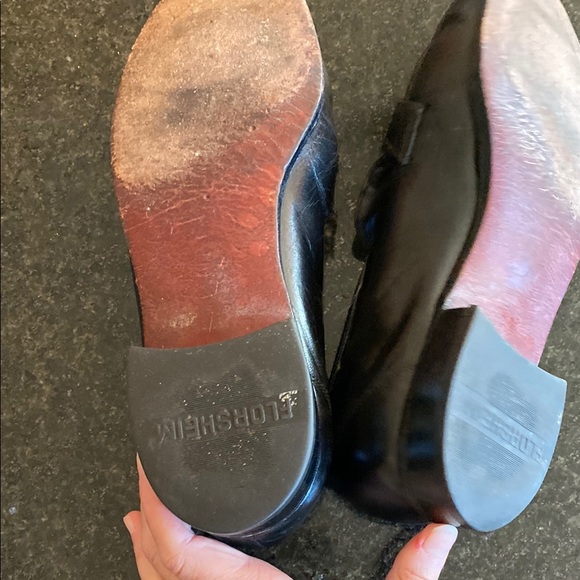 Men's Black Leather Loafers with Tassels - Picture 4 of 7